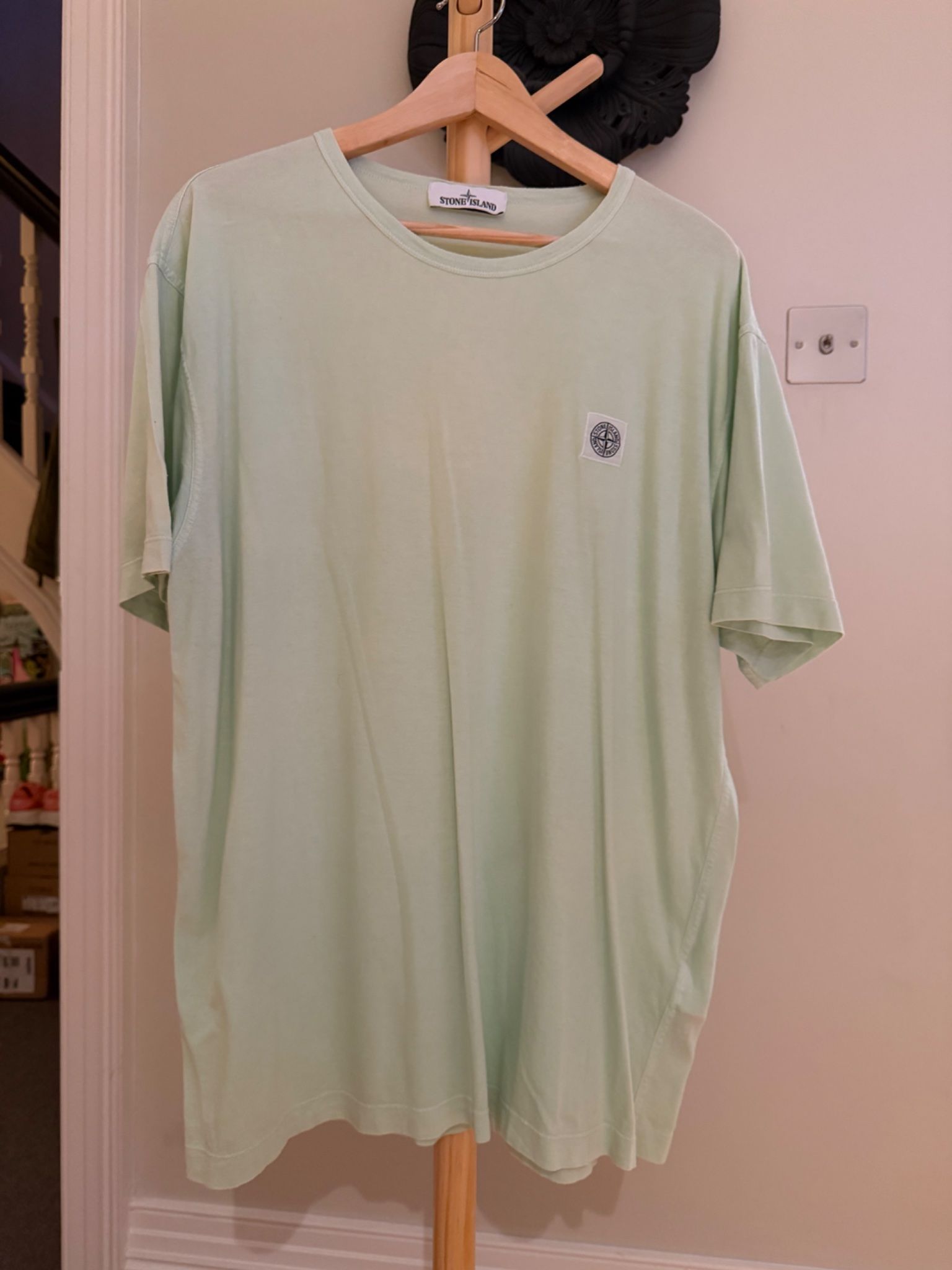 Stone Island Crew Neck T-Shirt with Compass Patch