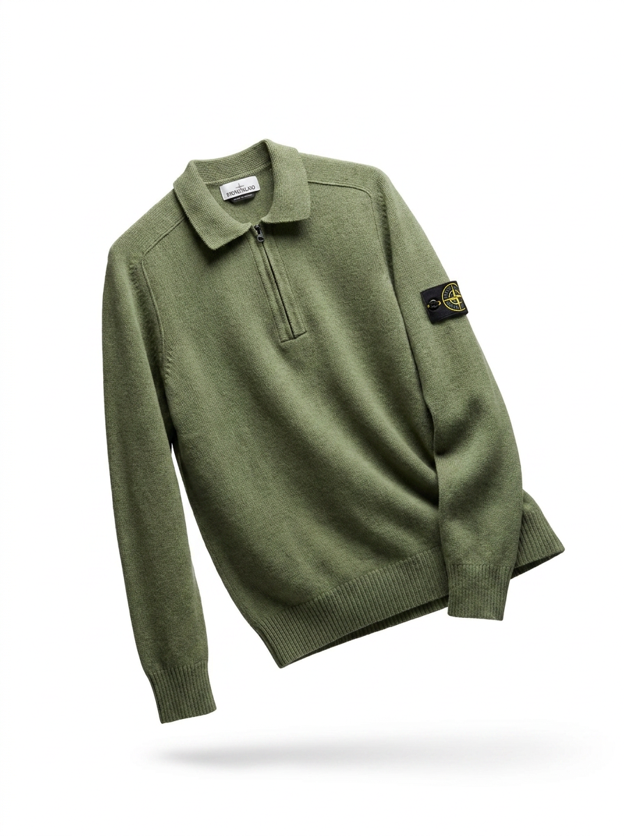 Stone Island Half-Zip Knit Jumper