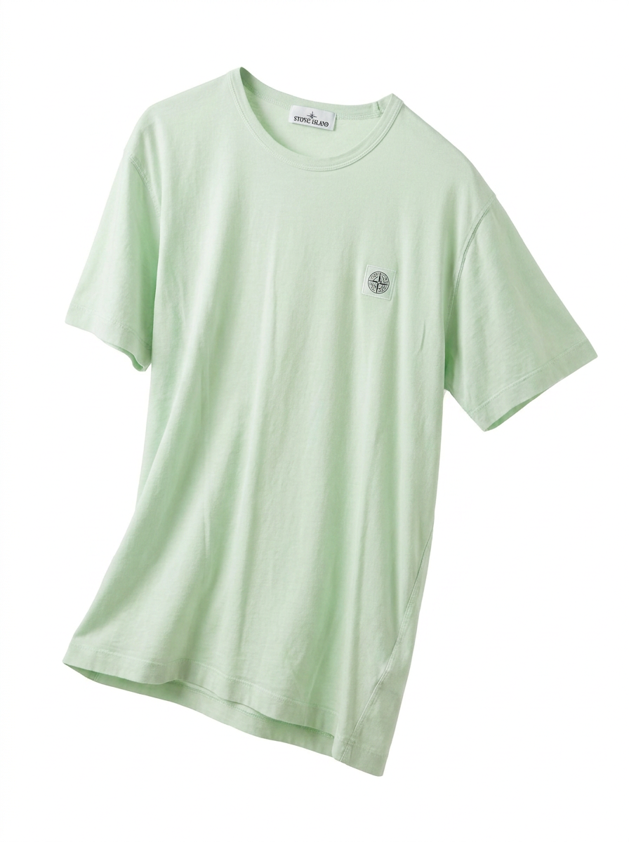 Stone Island Crew Neck T-Shirt with Compass Patch