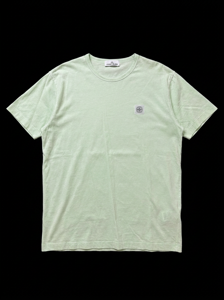 Stone Island Crew Neck T-Shirt with Compass Patch