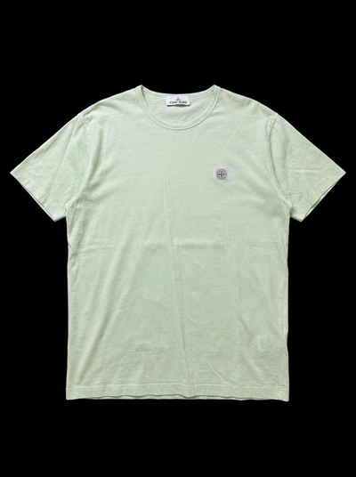 Stone Island Crew Neck T-Shirt with Compass Patch