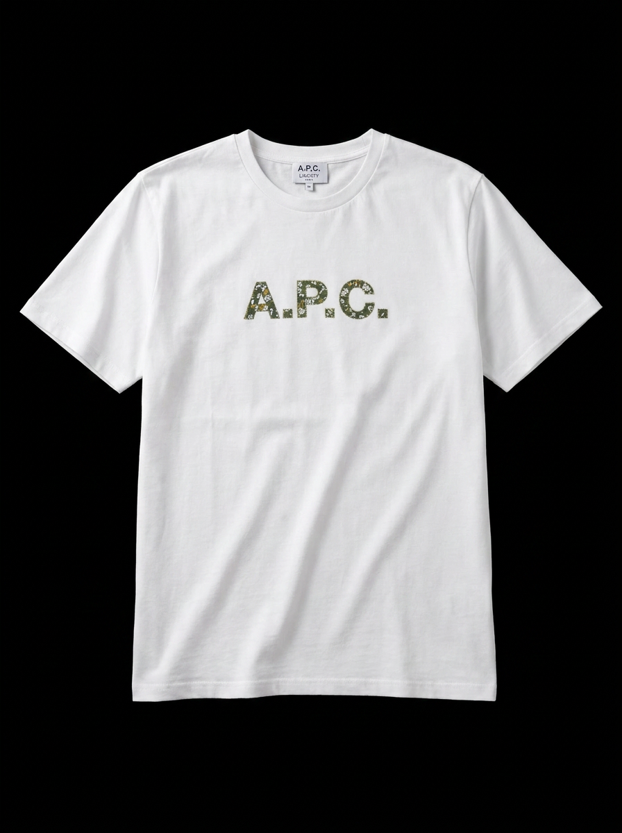 A.P.C. Liberty Fabric Logo T-Shirt