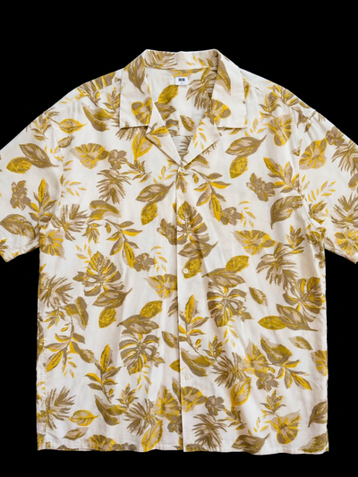 Uniqlo Tropical Leaf Shirt Button Up