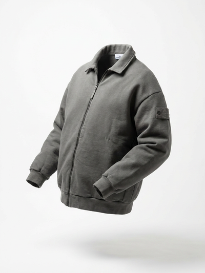 Stone Island Ghost Zip-Up Overshirt Track Top