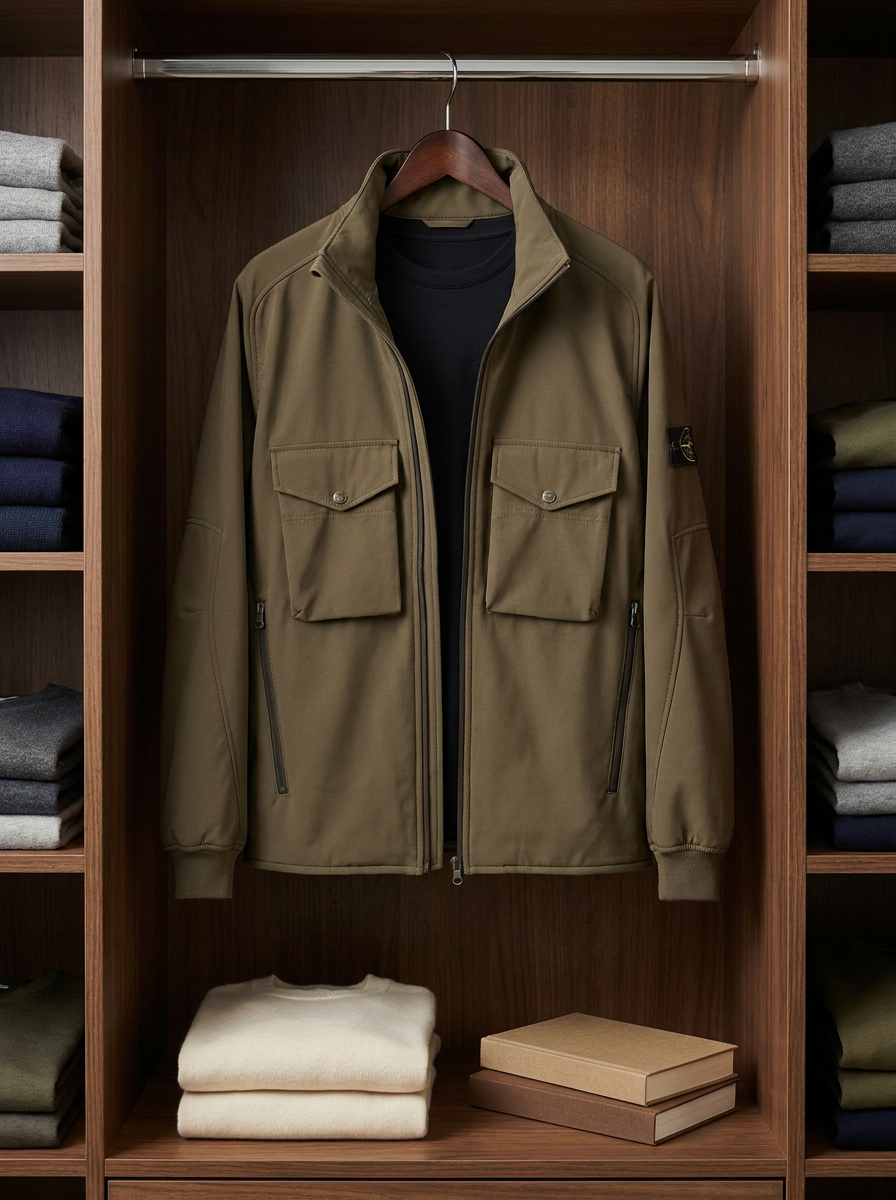 Stone Island Soft Shell-R Shell Jacket