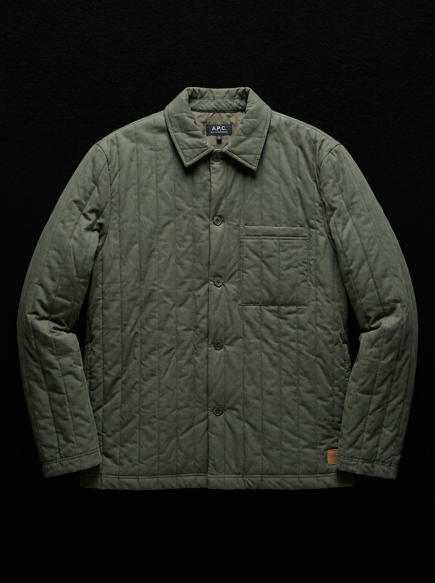 A.P.C. Mainline Quilted Overshirt jacket