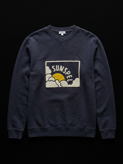 Sunspel Embroidered Logo Sweatshirt