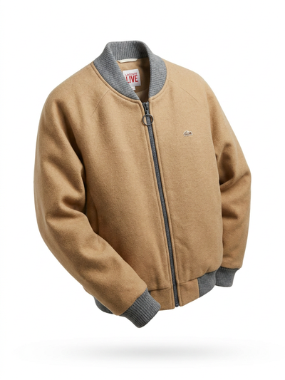 Lacoste LIVE Wool Blend Bomber Jacket
