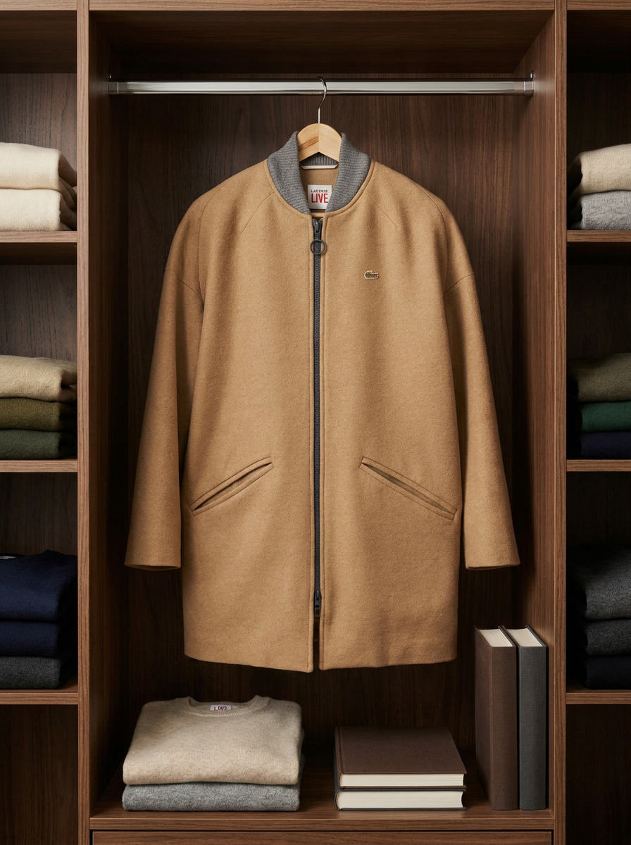 Lacoste LIVE Wool Blend Bomber Jacket 2