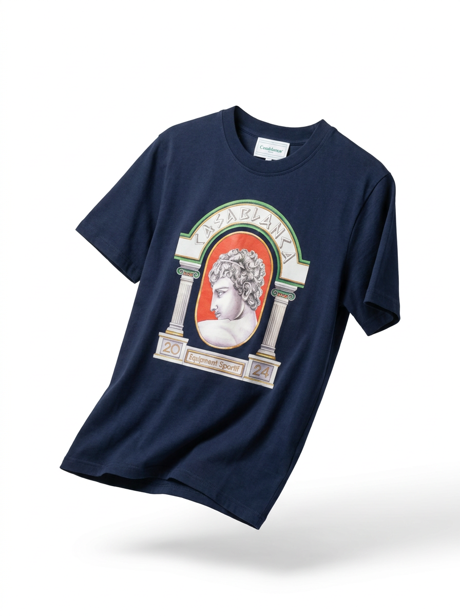 Casablanca Tennis Club Graphic Print T-Shirt