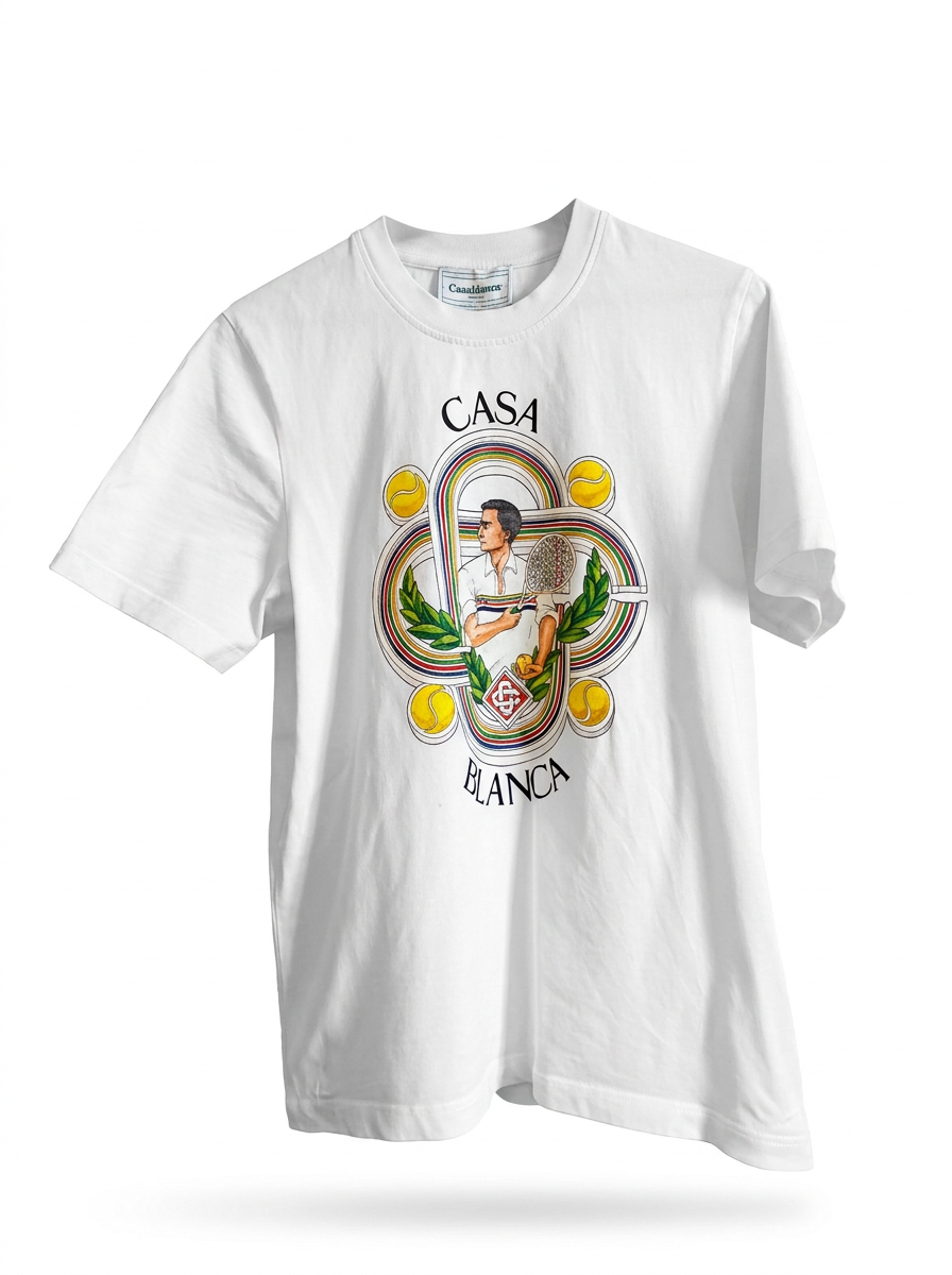Casablanca Tennis Club Graphic T-Shirt