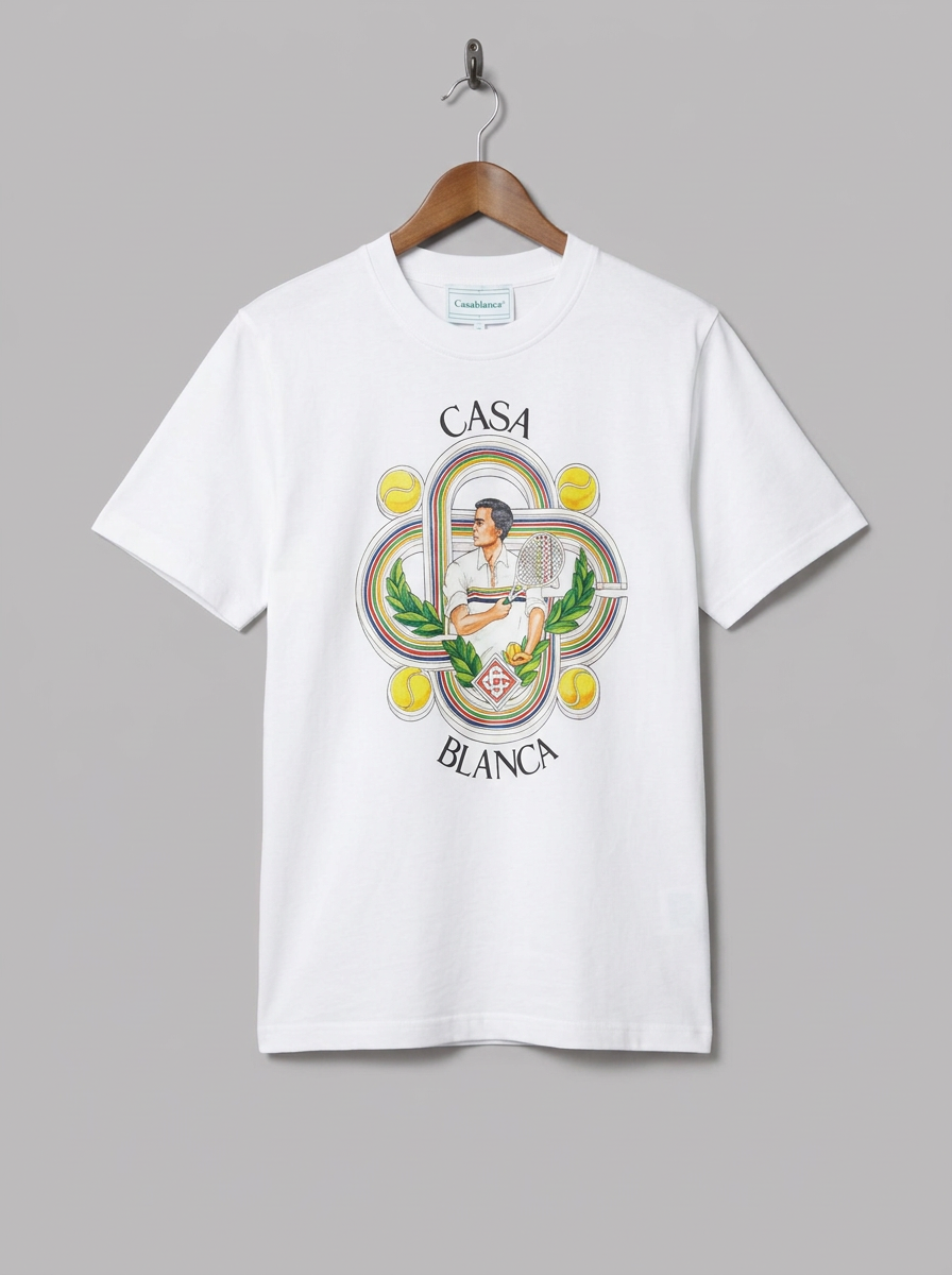 Casablanca Tennis Club Graphic T-Shirt